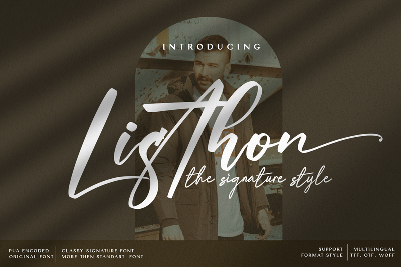 Listhon Font | Free Font Download | Download Thousands of Fonts for Free Sample Image
