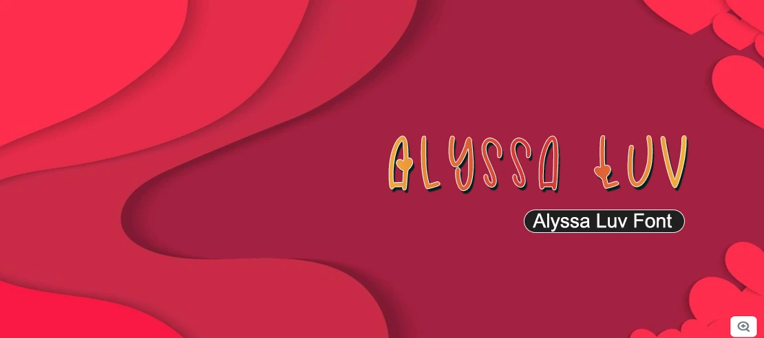 Alyssa Luv Font | Free Font Download | Download Thousands of Fonts for Free Sample Image