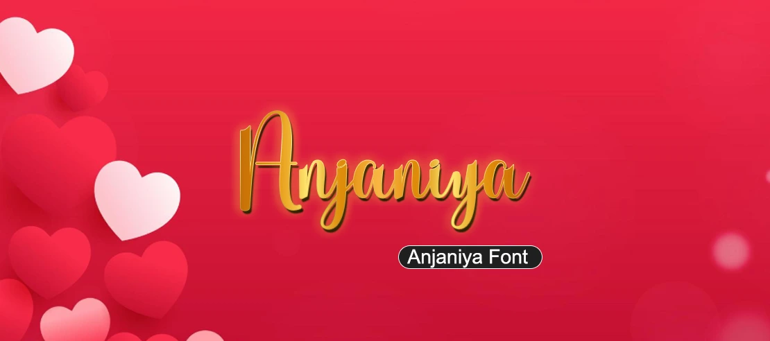 Anjaniya Font | Free Font Download | Download Thousands of Fonts for Free Sample Image