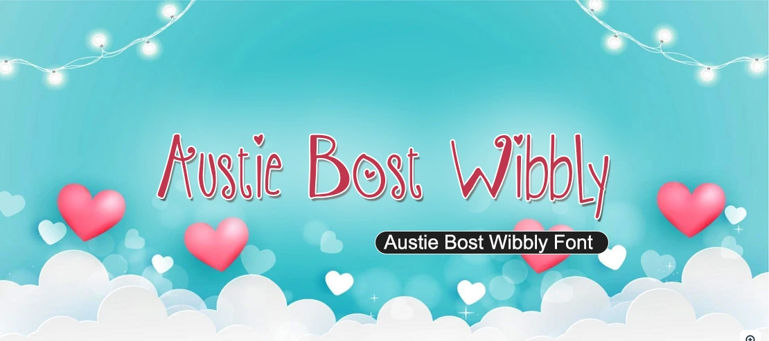 Austie Bost Wibbly Font | Free Font Download | Download Thousands of Fonts for Free Sample Image