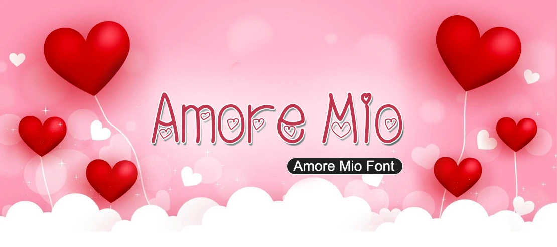 Amore Mio Font | Free Font Download | Download Thousands of Fonts for Free Sample Image