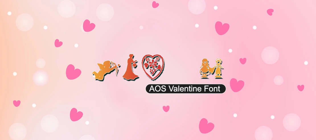 AOS Valentine Font | Free Font Download | Download Thousands of Fonts for Free Sample Image