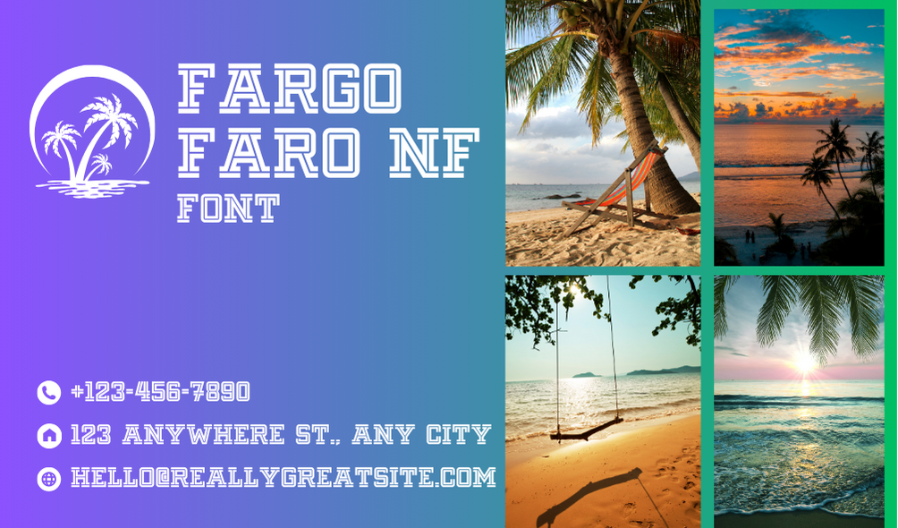 Fargo Faro NF Fuente | Descarga gratuita de fuentes | Descarga miles de fuentes gratis Sample Image