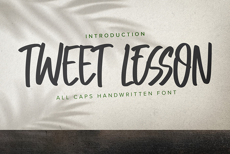 Tweet Lesson Font | Free Font Download | Download Thousands of Fonts for Free Sample Image