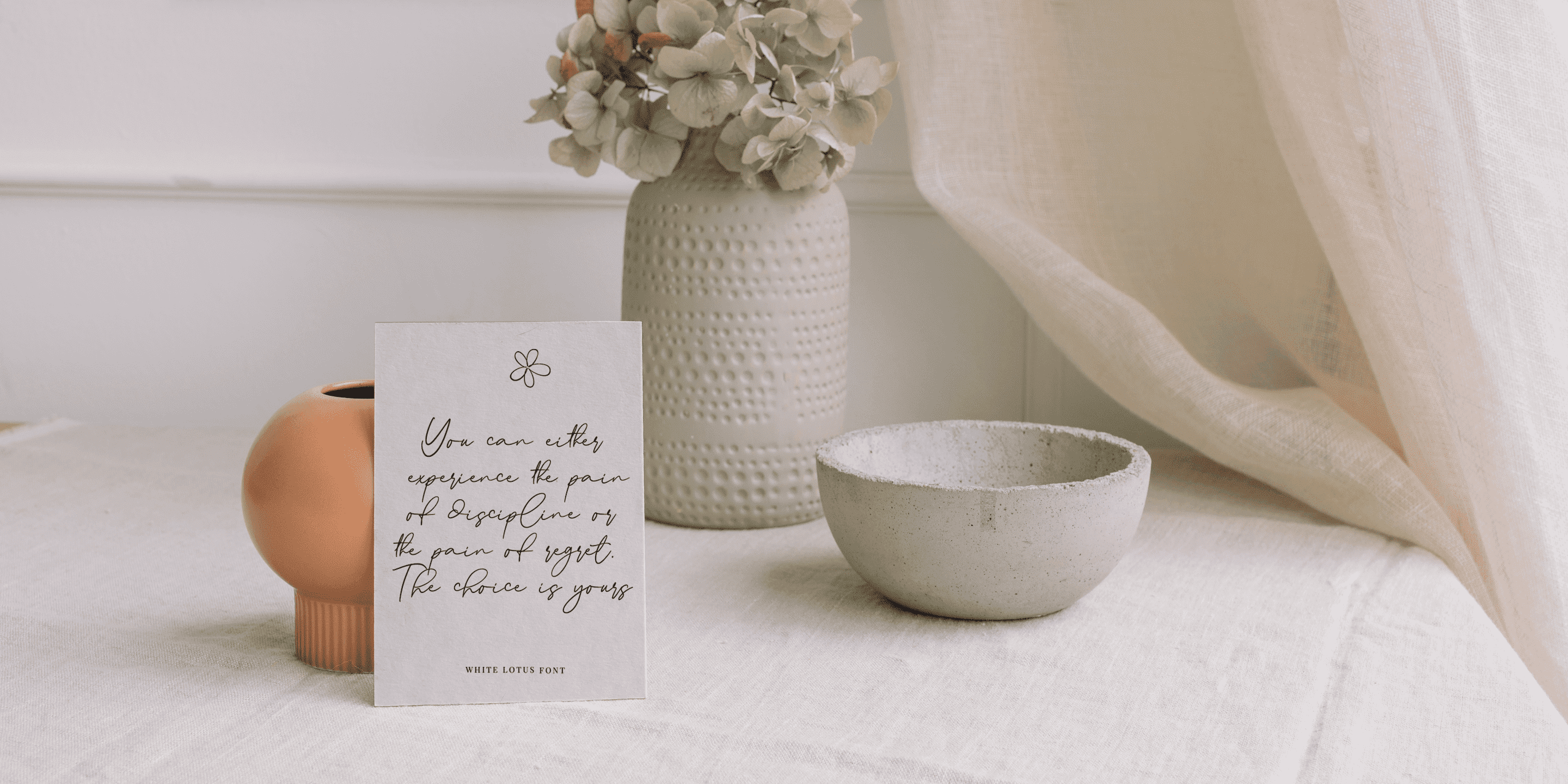 White Lotus Font | Free Font Download | Download Thousands of Fonts for Free Sample Image