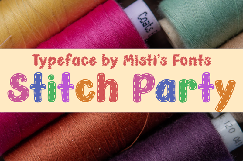 Stitch Party Font | Free Font Download | Download Thousands of Fonts for Free Sample Image