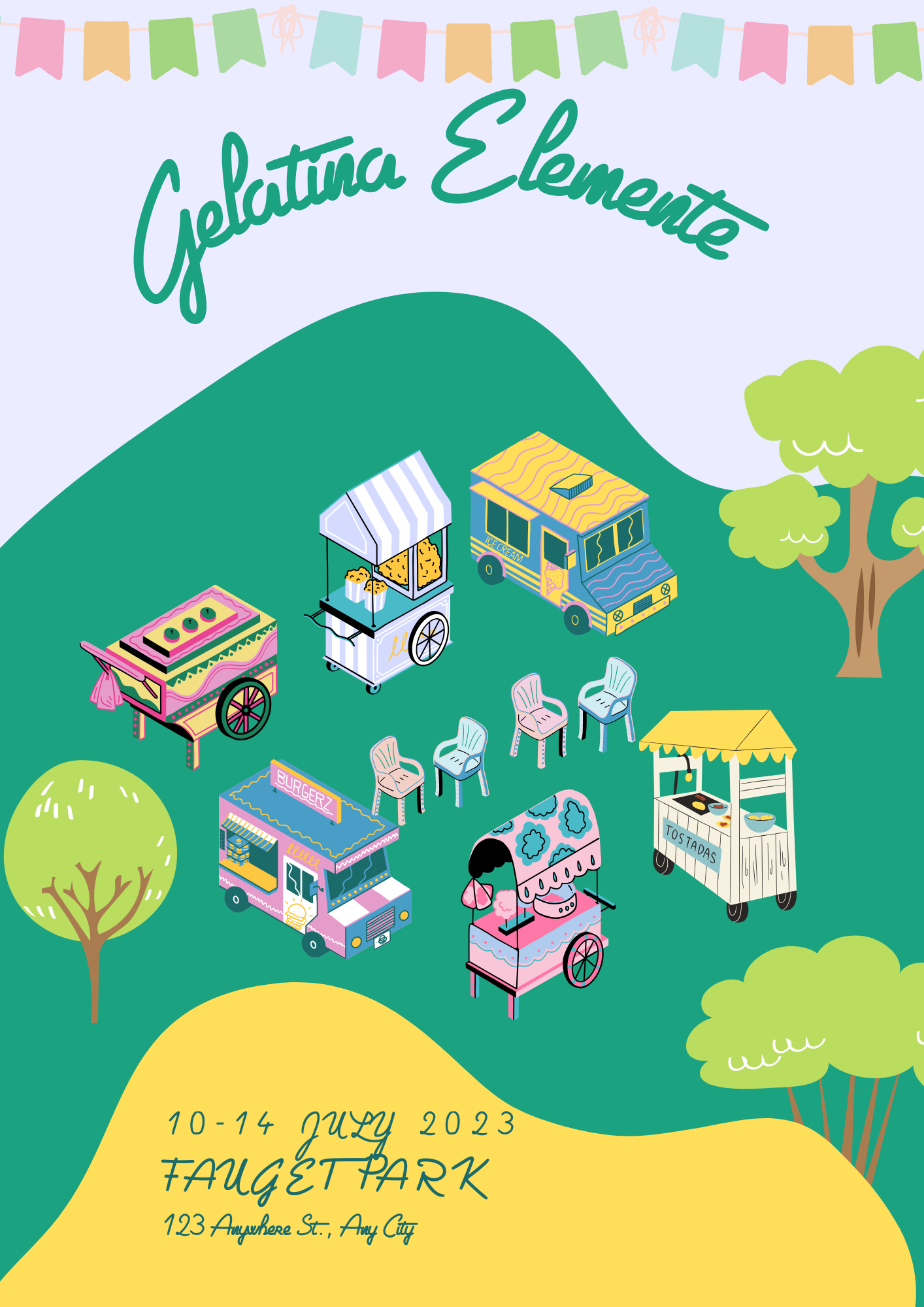 Gelatina Elemente Font | Free Font Download | Download Thousands of Fonts for Free Sample Image