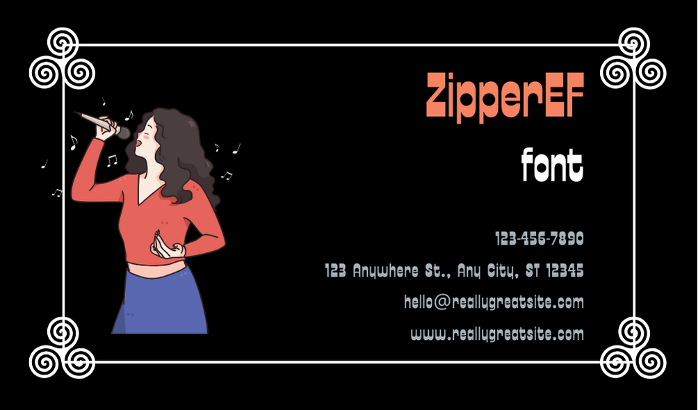 ZipperEF Font | Unduh Font Gratis | Unduh Ribuan Font Gratis Sample Image