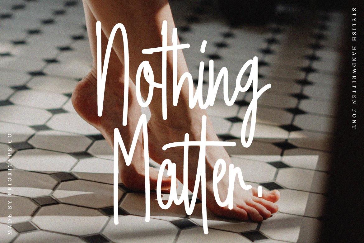 Nothing Matter Font | Free Font Download | Download Thousands of Fonts for Free Sample Image