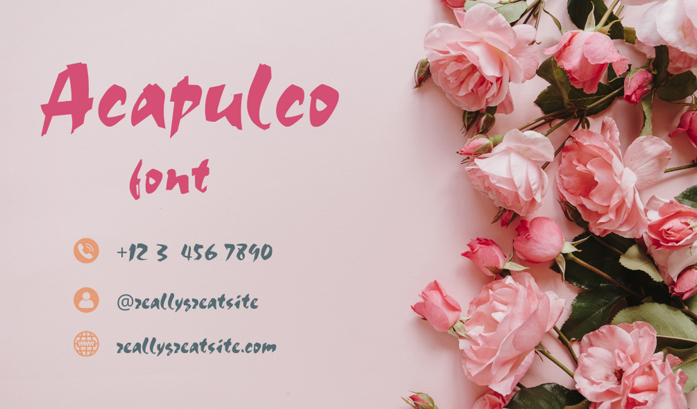 Acapulco Font | Free Font Download | Download Thousands of Fonts for Free Sample Image