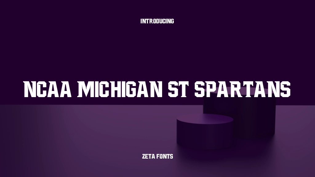 NCAA Michigan St Spartans Font | Free Font Download | Download Thousands of Fonts for Free Sample Image