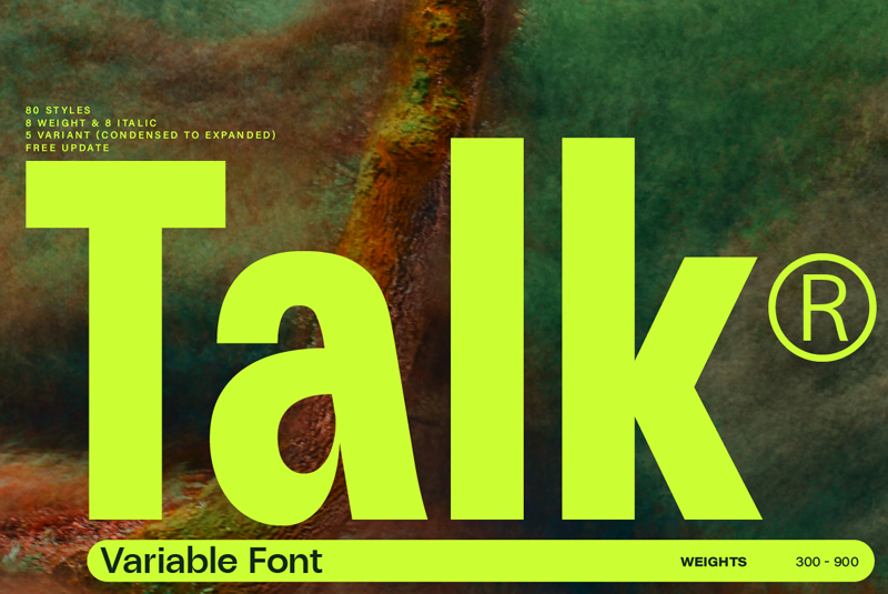 ZT Talk Bold Font | Free Font Download | Download Thousands of Fonts for Free Sample Image