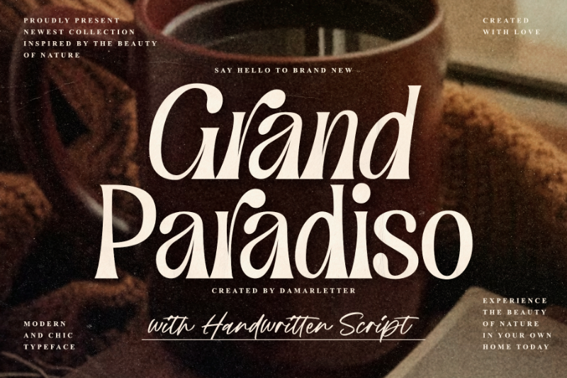 Grand Paradiso Regular Font | Free Font Download | Download Thousands of Fonts for Free Sample Image