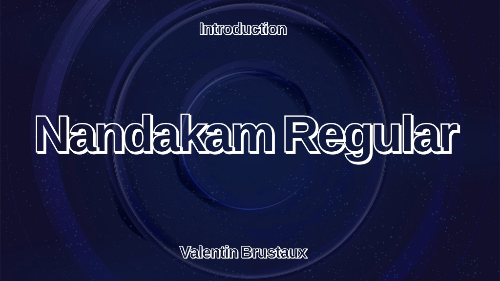 Nandakam Regular Font | Free Font Download | Download Thousands of Fonts for Free Sample Image