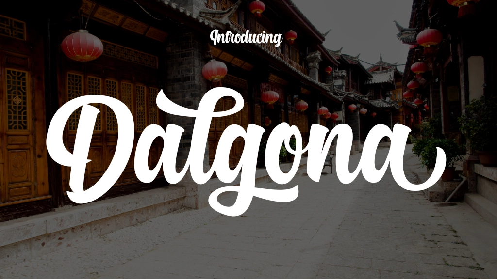 Dalgona Font | Free Font Download | Download Thousands of Fonts for Free Sample Image