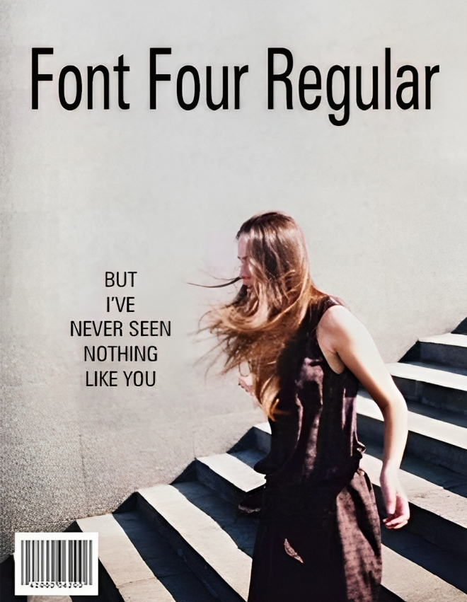 Font Four Regular Font | Free Font Download | Download Thousands of Fonts for Free Sample Image