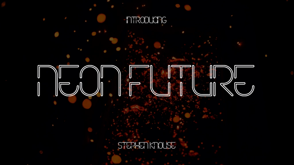 Neon Future Font | Free Font Download | Download Thousands of Fonts for Free Sample Image