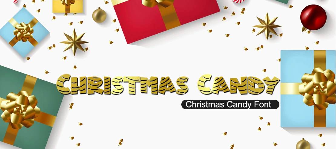 Christmas Candy Font | Free Font Download | Download Thousands of Fonts for Free Sample Image