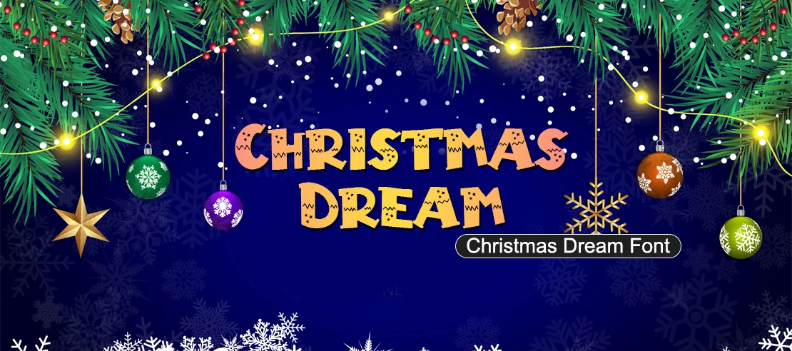 Christmas Dream Font | Free Font Download | Download Thousands of Fonts for Free Sample Image