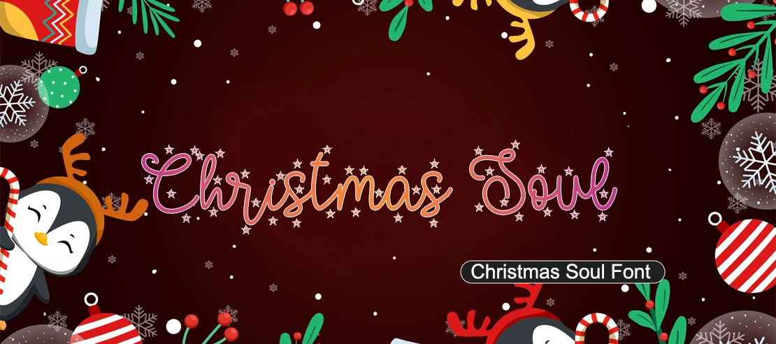 Christmas Soul Font | Free Font Download | Download Thousands of Fonts for Free Sample Image