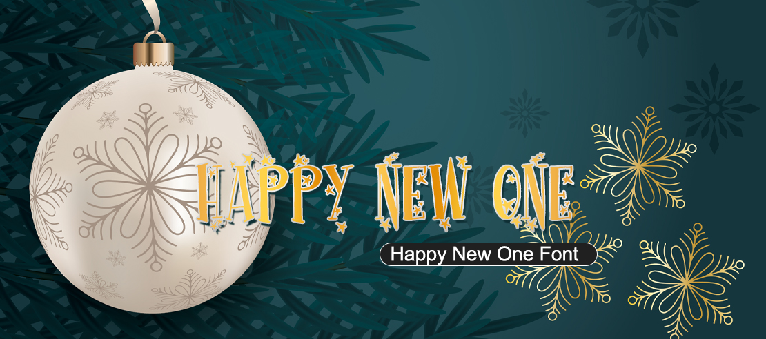 Happy New One Font | Free Font Download | Download Thousands of Fonts for Free Sample Image