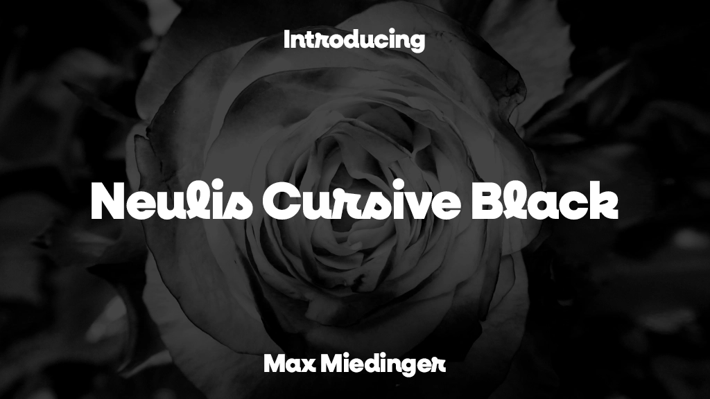 Neulis Cursive Black Font | Free Font Download | Download Thousands of Fonts for Free Sample Image