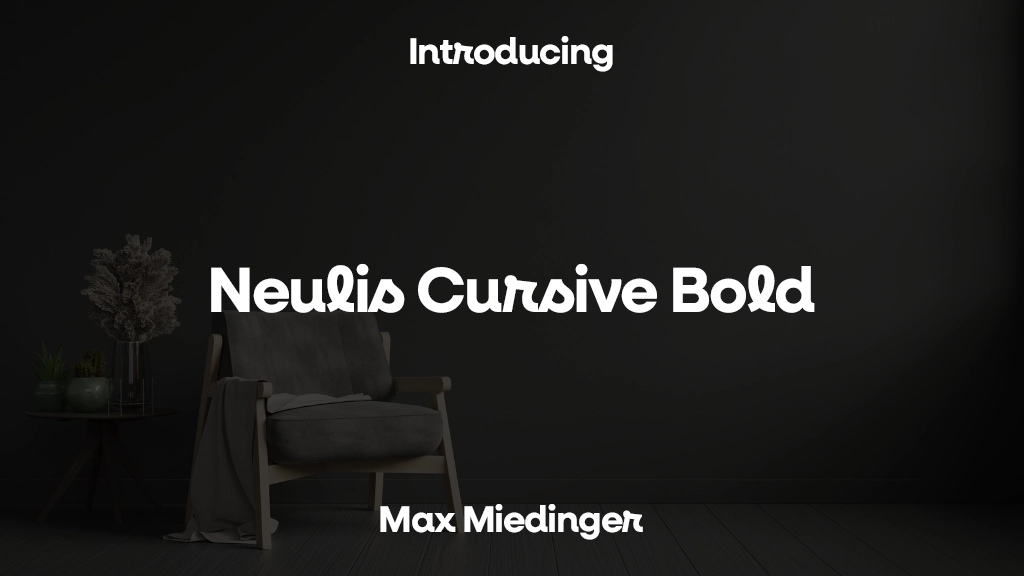 Neulis Cursive Bold Font | Free Font Download | Download Thousands of Fonts for Free Sample Image