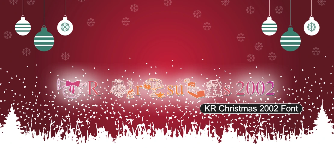 KR Christmas 2002 Font | Free Font Download | Download Thousands of Fonts for Free Sample Image