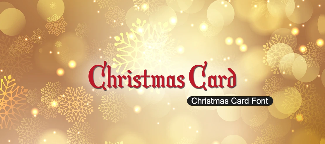 Christmas Card Font | Free Font Download | Download Thousands of Fonts for Free Sample Image