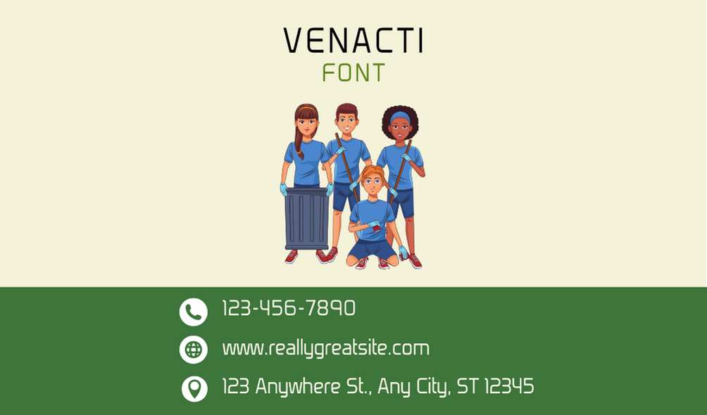 Venacti Font | Free Font Download | Download Thousands of Fonts for Free Sample Image