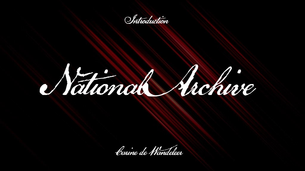 National Archive Font | Free Font Download | Download Thousands of Fonts for Free Sample Image