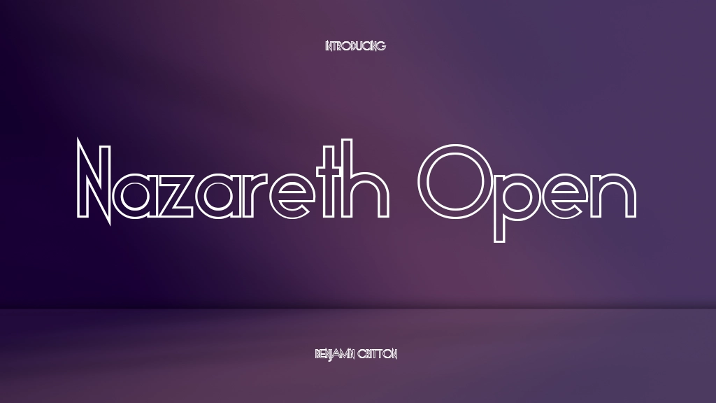 Nazareth Open Font | Free Font Download | Download Thousands of Fonts for Free Sample Image