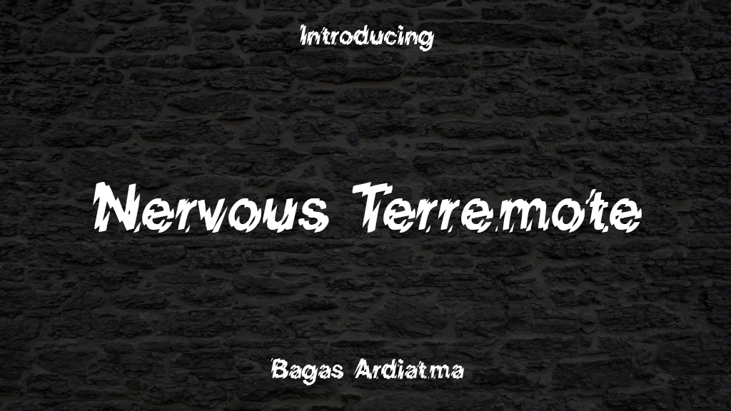 Nervous Terremote Font | Free Font Download | Download Thousands of Fonts for Free Sample Image