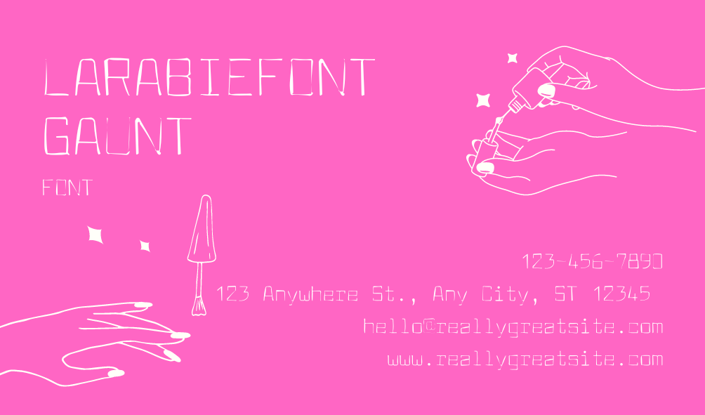 Larabiefont Gaunt Font | Free Font Download | Download Thousands of Fonts for Free Sample Image