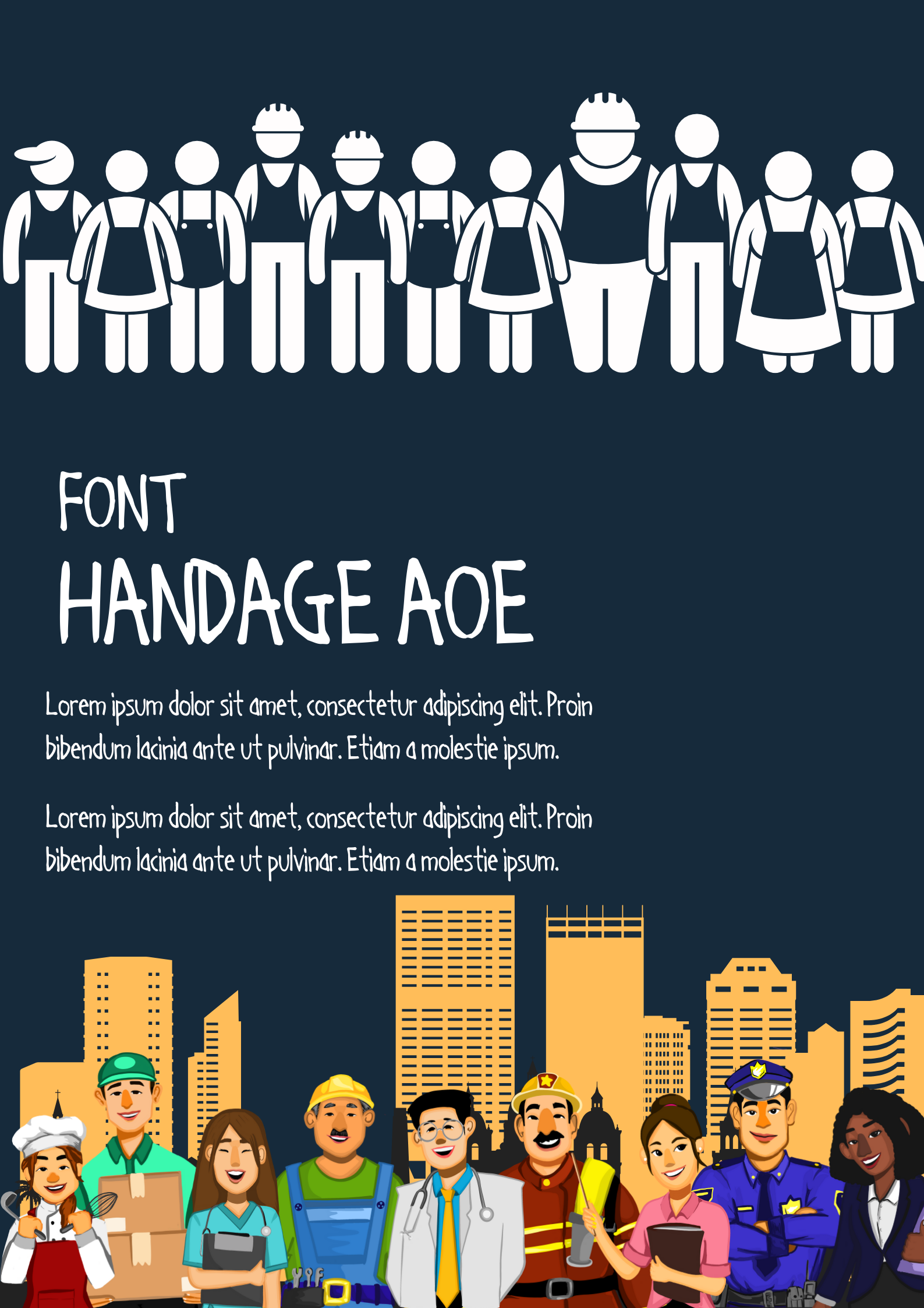 Handage AOE Font | Free Font Download | Download Thousands of Fonts for Free Sample Image