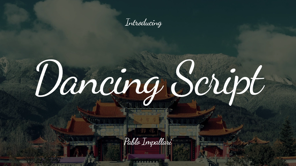 Dancing Script Font | Free Font Download | Download Thousands of Fonts for Free Sample Image