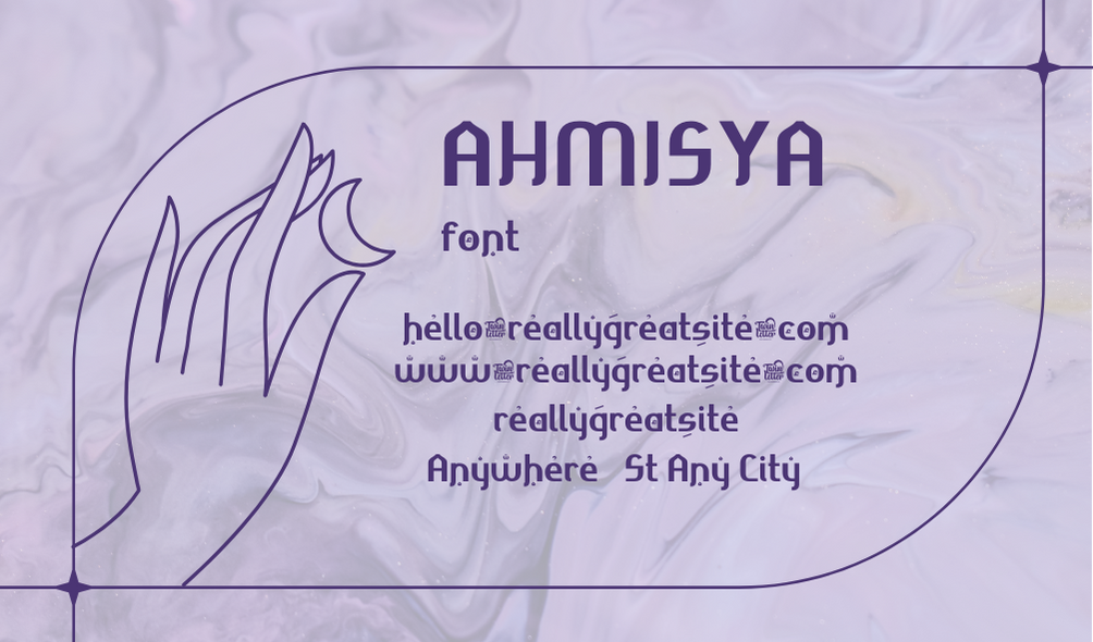 Ahmisya Font | Free Font Download | Download Thousands of Fonts for Free Sample Image