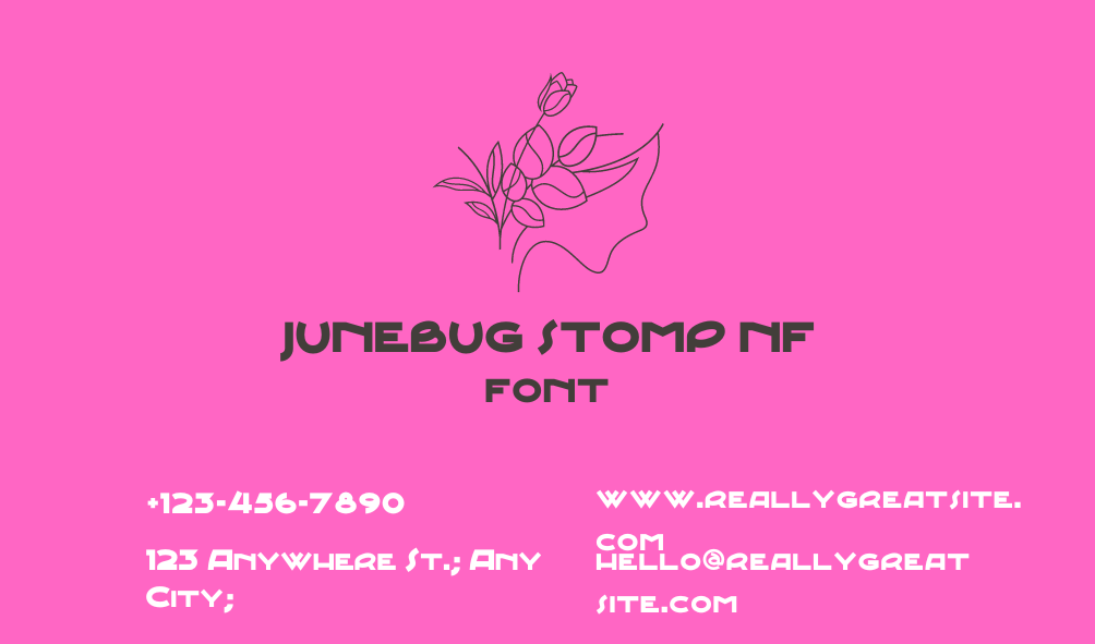 Junebug Stomp NF Font | Free Font Download | Download Thousands of Fonts for Free Sample Image