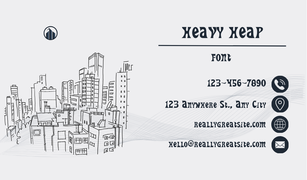 Heavy Heap Font | Free Font Download | Download Thousands of Fonts for Free Sample Image