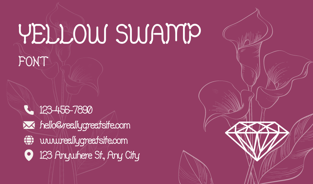 Yellow Swamp Font | Free Font Download | Download Thousands of Fonts for Free Sample Image