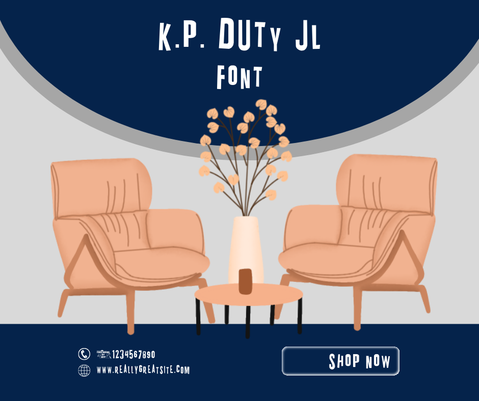 K.P. Duty JL Font | Free Font Download | Download Thousands of Fonts for Free Sample Image
