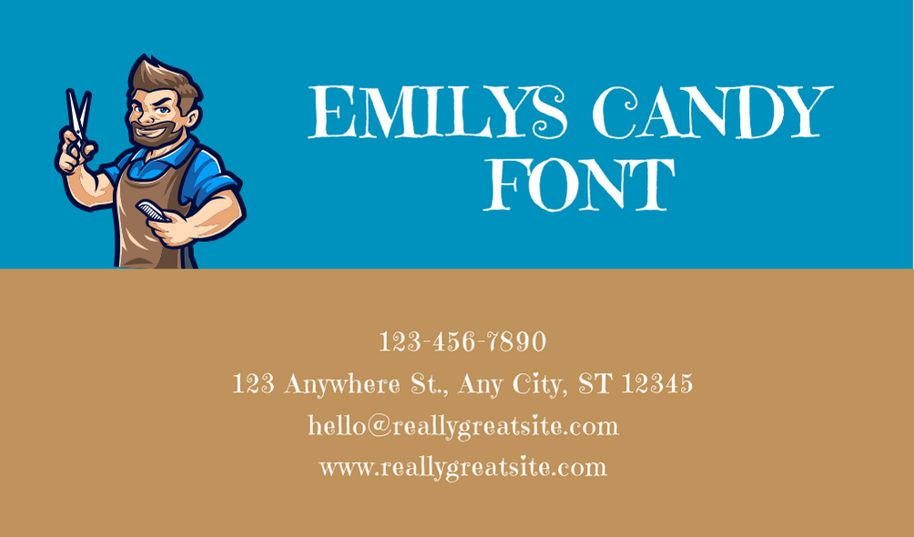 Emilys Candy Font | Free Font Download | Download Thousands of Fonts for Free Sample Image