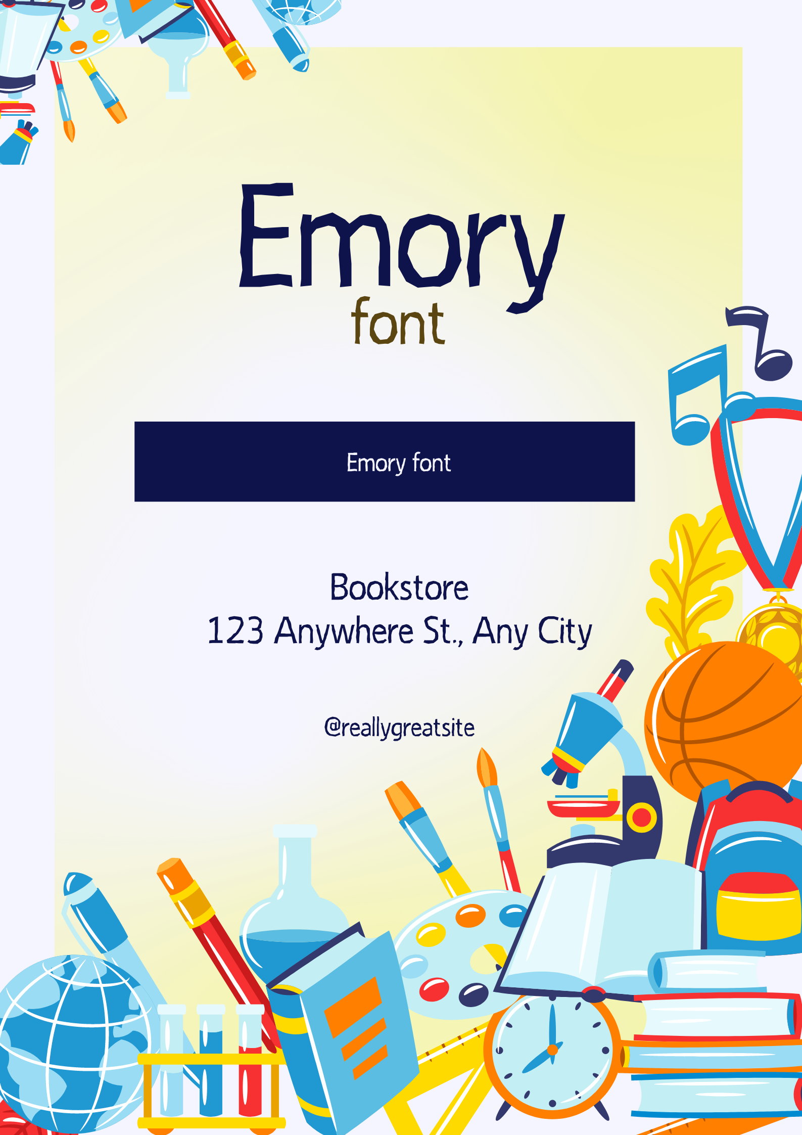 Emory Font | Free Font Download | Download Thousands of Fonts for Free Sample Image