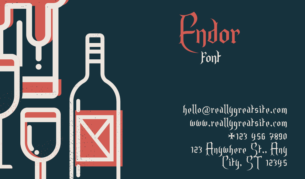 Endor Font | Free Font Download | Download Thousands of Fonts for Free Sample Image