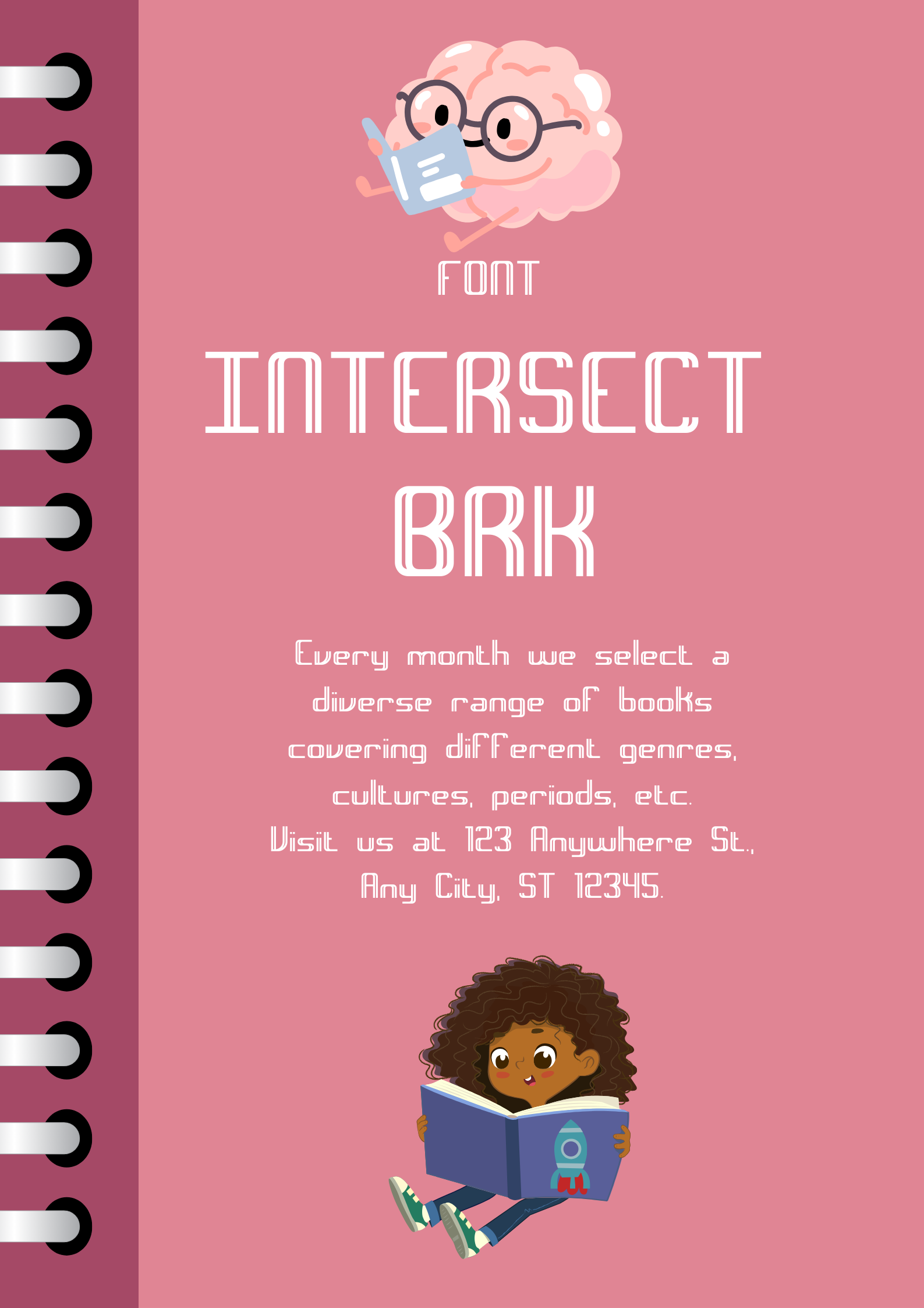 Intersect BRK Font | Free Font Download | Download Thousands of Fonts for Free Sample Image