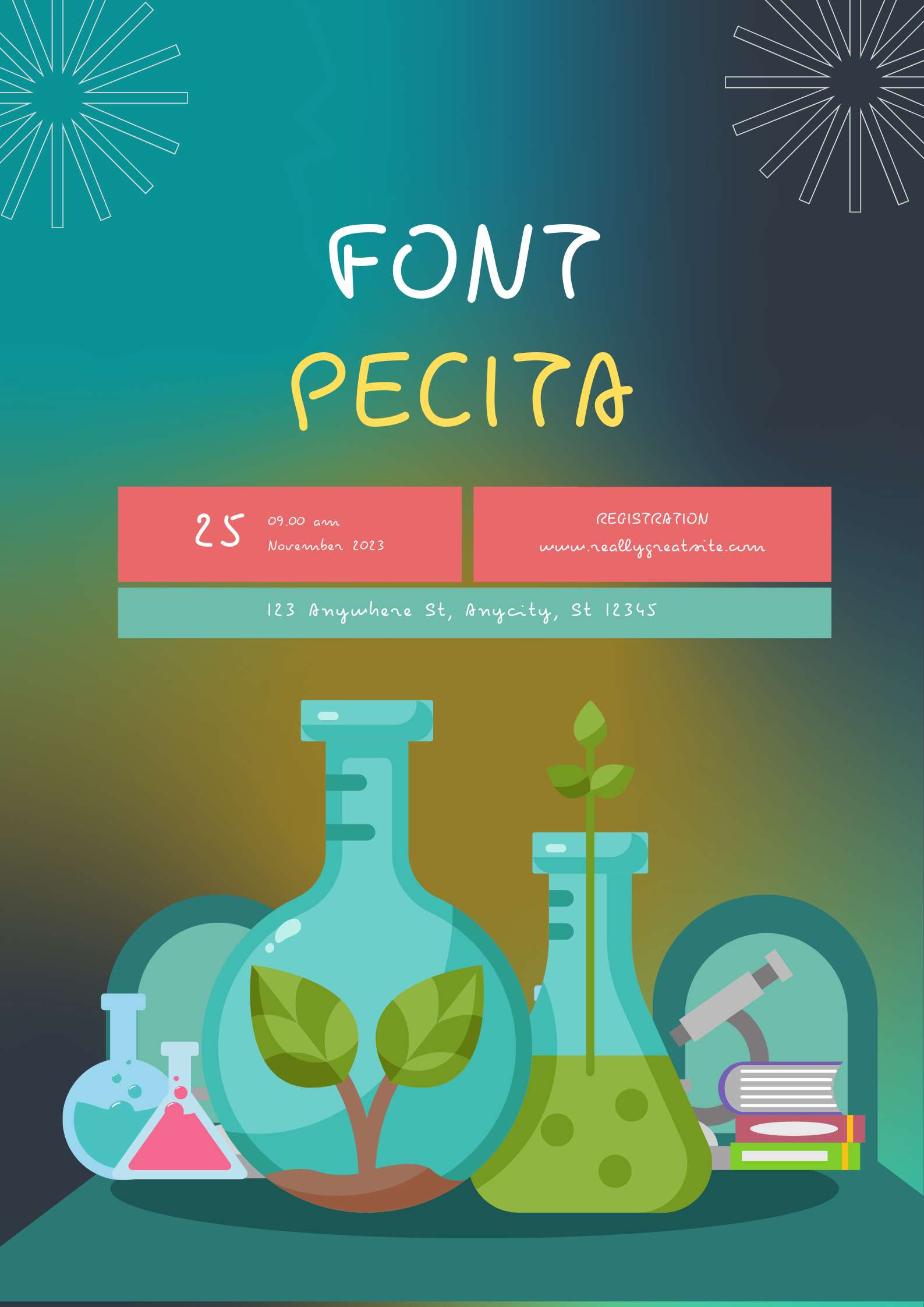 Pecita Font | Free Font Download | Download Thousands of Fonts for Free Sample Image