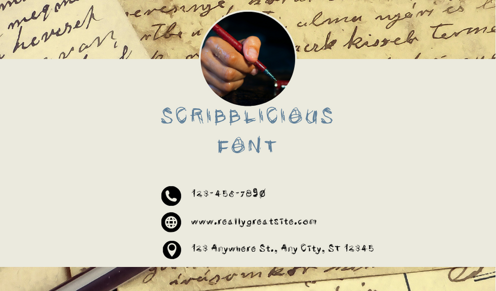 Scribblicious Font | Free Font Download | Download Thousands of Fonts for Free Sample Image