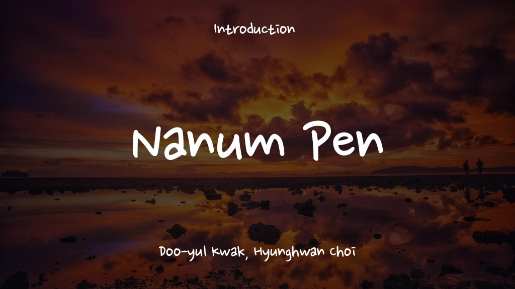 Nanum Pen Font | Free Font Download | Download Thousands of Fonts for Free Sample Image