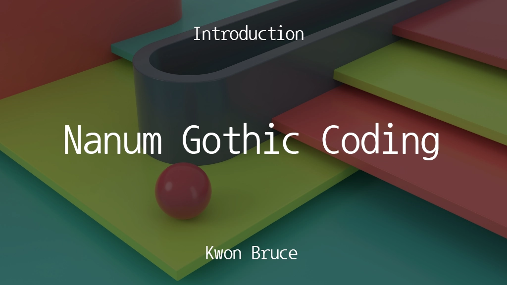 Nanum Gothic Coding Font | Free Font Download | Download Thousands of Fonts for Free Sample Image