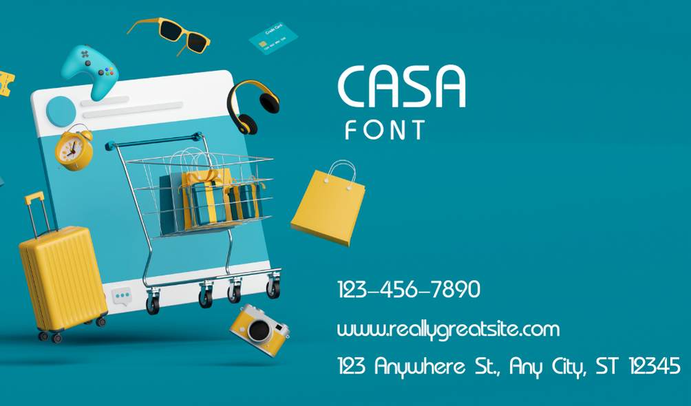 Casa Font | Free Font Download | Download Thousands of Fonts for Free Sample Image